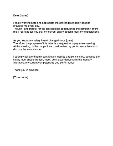 salary increase letter  employer template  creative template