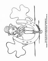 Coloring Pages St Printable Patricks Library Clipart Clip Patrick Line Popular sketch template