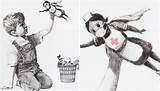 Banksy Appears Touching Nhs Newshub Vandalising Shown London Monika Barton sketch template