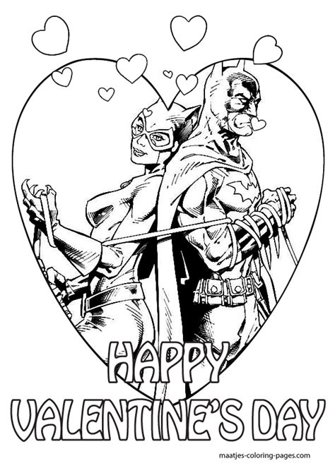 batman valentines day coloring pages  kids
