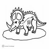 Styracosaurus Ausmalbilder Dinosaurus Compsognathus Supercoloring sketch template