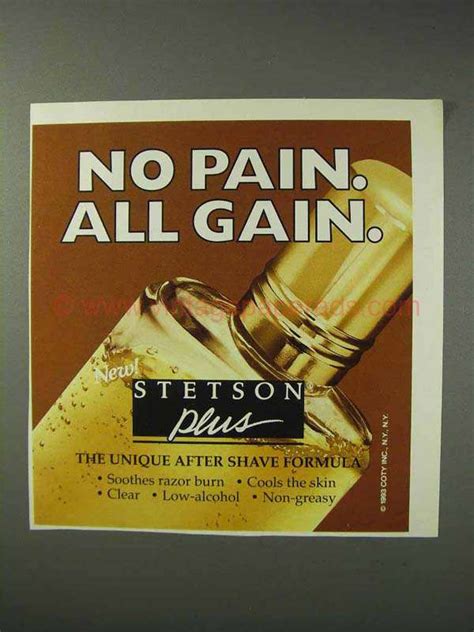 stetson  shave ad  pain  gain