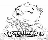 Hatchimals Draggle sketch template