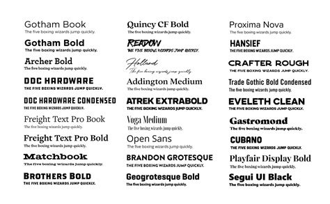 modern fonts   trendy fonts hook agency