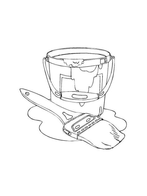 bucket coloring pages