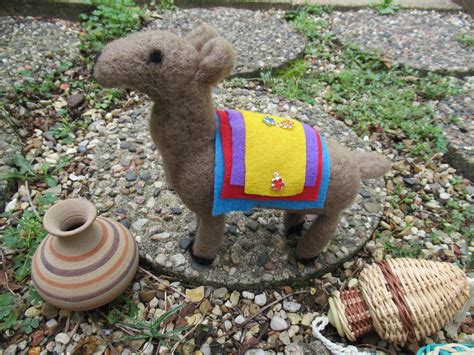 felted llama handmade figure small plush etsy felt animals handmade felt