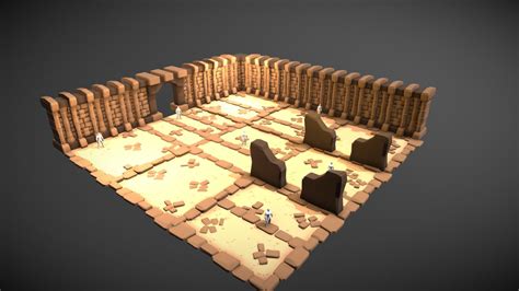 desert dungeon download free 3d model by c anastasiadis bagatir