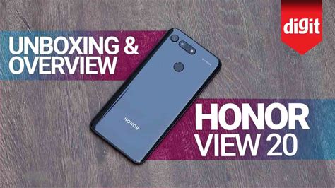 honor view  unboxing  feature overview digitin youtube