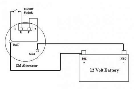 single wire alternator wiring diagram