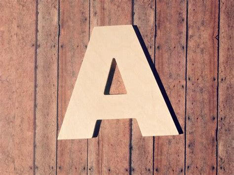Unfinished 8 Decorative Wooden Letter Capital Etsy Wooden