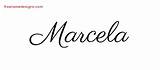 Marcela Tattoo Name Mikaela Designs Classic Graphic Names Printable Freenamedesigns sketch template