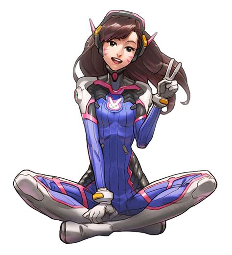 d va concept from overwatch illustration artwork gaming videogames