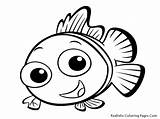 Coloring Clownfish Fish Pages Library Clipart Cute sketch template