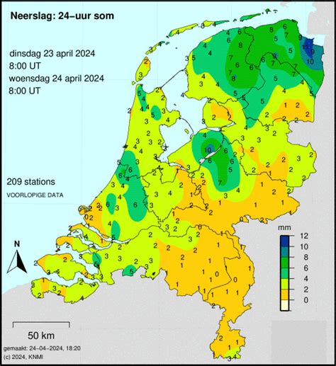 regenradar nederland met actuele neerslag  uur