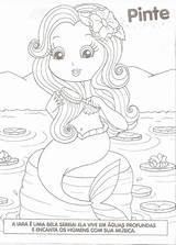 Iara Desenho Mito Folclore Sereia Coloringcity Tudodesenhos Peti Itumbiara sketch template