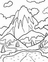 Coloring Mountain Pages Mountains Kids Snow Capped Drawing Printable Andes Color Snowy Colouring Berge Sheets Coloringcafe Bestcoloringpagesforkids Sketch Template Landscape sketch template