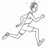 Coloring Running Cartoon Runner Run Pages Sports Flashcards Clipart Drawing Person Gif Printable Right Kidprintables Back Runner2 Return Main During sketch template