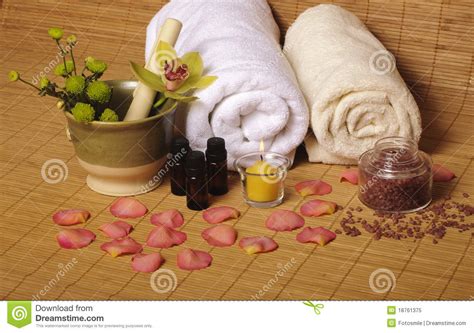 romantic spa setting stock image image  concept health