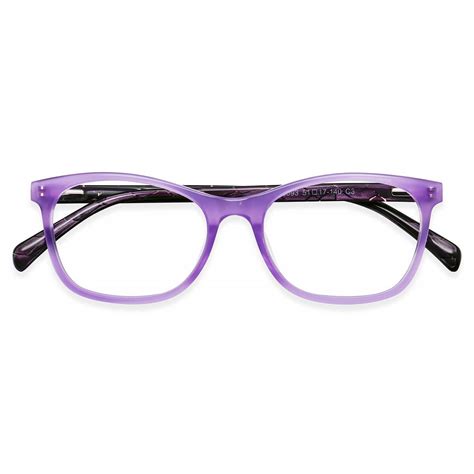 rectangle purple eyeglasses frames leoptique