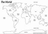 Continents Coloring sketch template
