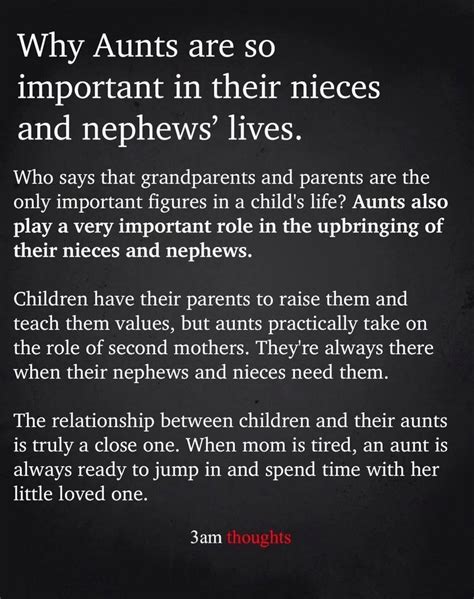 why aunts are so important in their nieces and nephews lives pictures