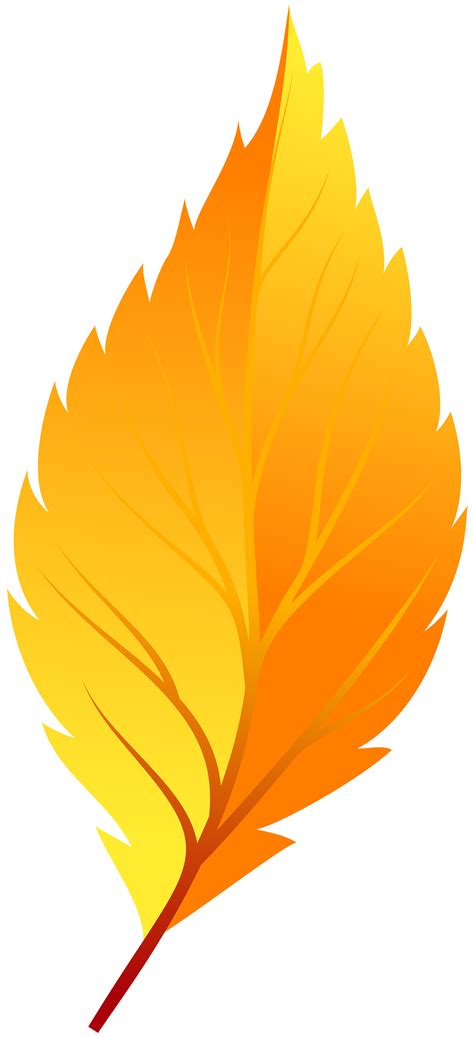 Yellow Autumn Leaf Png Clip Art Best Web Clipart