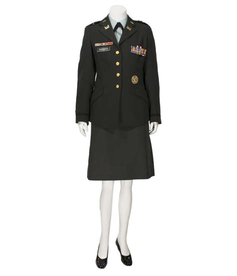 us army female green service uniform class a s officer eastern