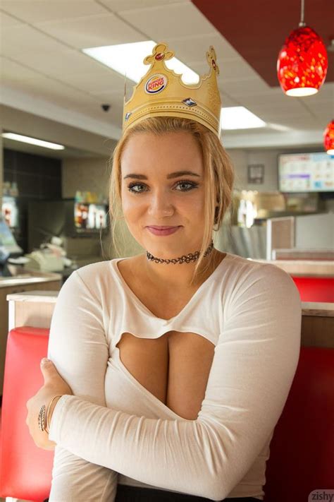 busty blonde gwen stanberg flashes her big boobs at a burger king