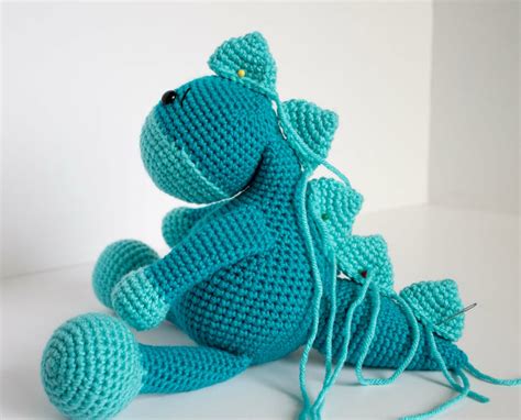 crochet dinosaur pattern  friendly dino thefriendlyredfoxcom