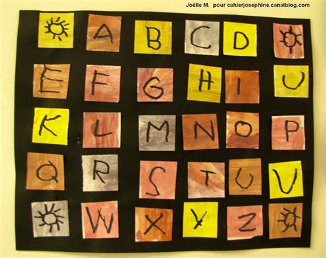 alphabets en camaieux les cahiers de josephine