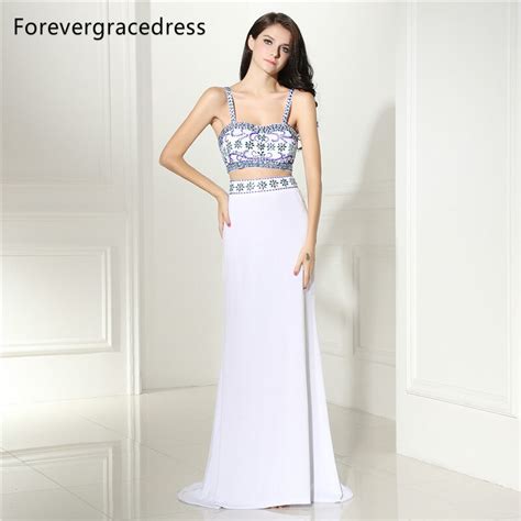 forevergracedress two pieces prom dress spaghetti straps backless