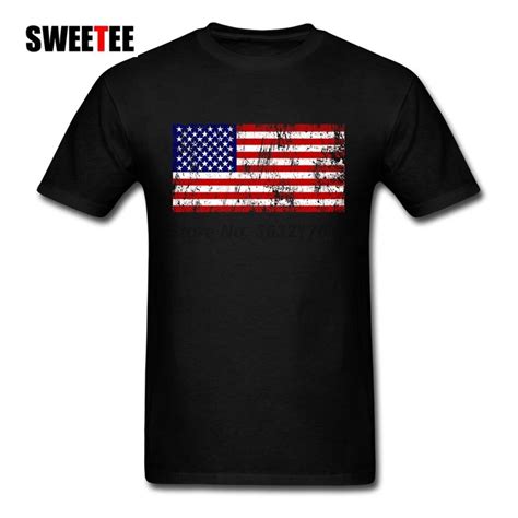 high quality american flag punk grunge tee shirts men 100 cotton plus