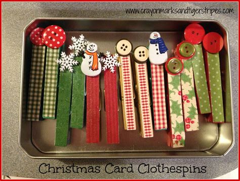 easy popsicle stick christmas tree  christmas card clothespins