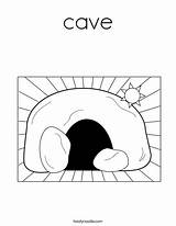Cave sketch template