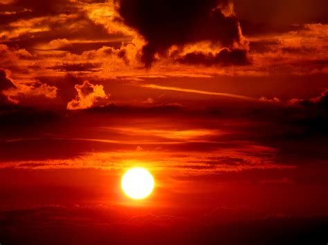 무료 이미지 수평선 구름 태양 해돋이 일몰 햇빛 새벽 분위기 황혼 저녁 어스름 빨간 잔광 지질 학적