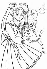 Sailor Ausmalbilder Luna Xeelha Kolorowanki Sailer Kawaii Colouring Dibujar 1777 Mädchen Sailormoon Beata Babicz Ausmalen Usagi Seemann Wonder sketch template