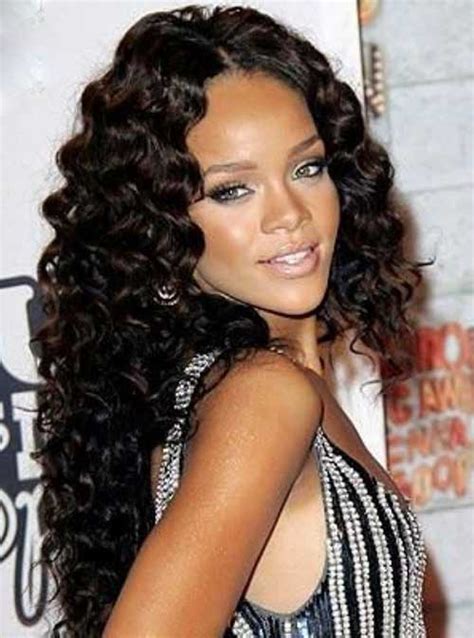 15 Rihanna Long Curly Hair Hairstyles And Haircuts