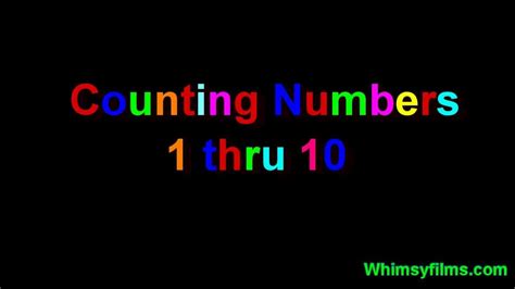 counting numbers    learn  count youtube