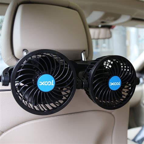 cooling fans car fan electric car fans  rear seat passenger portable car seat fan  degree
