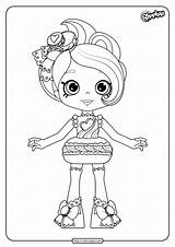 Shopkins Macy Macaron Coloring Printable Pages Whatsapp Tweet Email sketch template