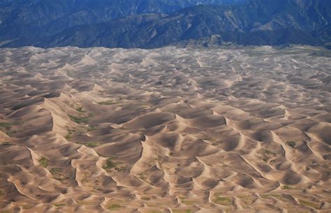 aerial view  great sand dunes national park  preserve