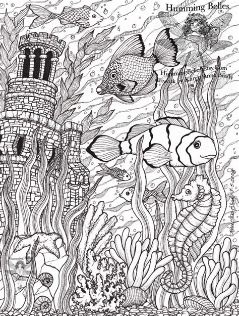 ocean coloring pages  adults yebc
