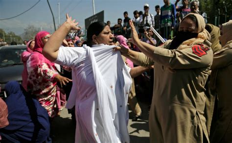 Kashmiri Anganwadi Workers Protest In Srinagar Demanding