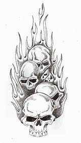 Skull Flames Drawing Tattoo Fire Flame Deviantart Drawings Evil Tattoos Skulls Stencil Designs Sleeve Sketch Drawlings Pic Cool Paintingvalley Skeleton sketch template