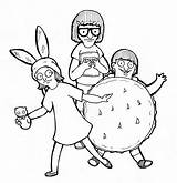 Burgers Bobs Getdrawings Totoro Miyazaki Ghibli Tina Galery Chocobo 5w sketch template