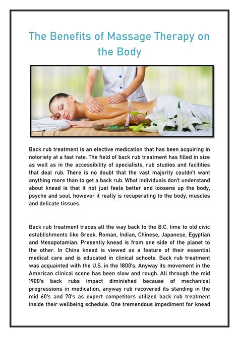 Ppt Massage Powerpoint Presentation Free Download Id 10815995