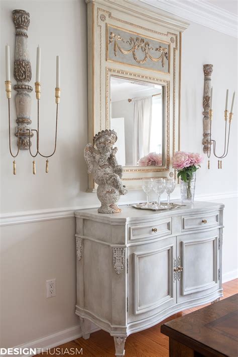 shades  white chalk paint  update  vintage sideboard