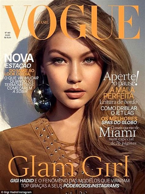 Gigi Hadid Puts On Sultry Pout For Sexy Vogue Brasil