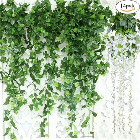 buy 84ft 12 pcs artificial ivy leaf garland fake plants flowers ivy