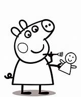 Peppa Pig Coloring Pages Print Color sketch template